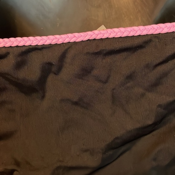 VICTORIA’S SECRET Black with Purple Braided Halter Front Cross Bikini Set size M - Picture 13 of 14